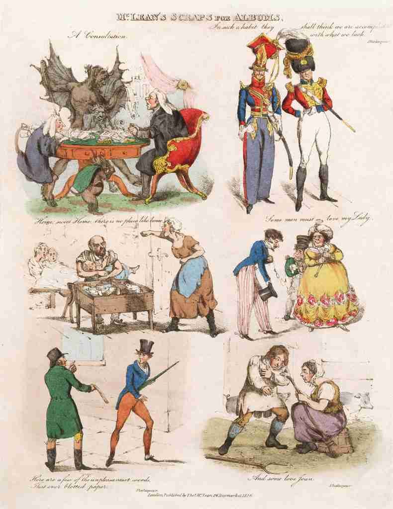 Mc Leans Scraps 1826d Cartoon Joke 001 Vintage A4 Photo Print