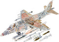 McDonnell Douglas AV 8B Harrier II cutaway A4 Photo Print