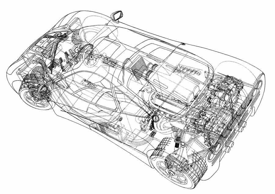 McLaren F1 cutaway A4 Photo Print