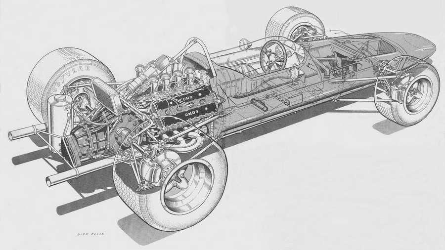 McLaren M7A cutaway A4 Photo Print