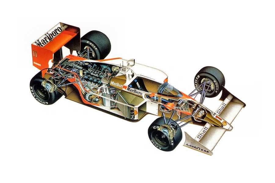 McLaren MP4.4 cutaway A4 Photo Print