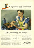 Mccalls Kitchen Partnership 1940s Vintage Retro Advert Poster