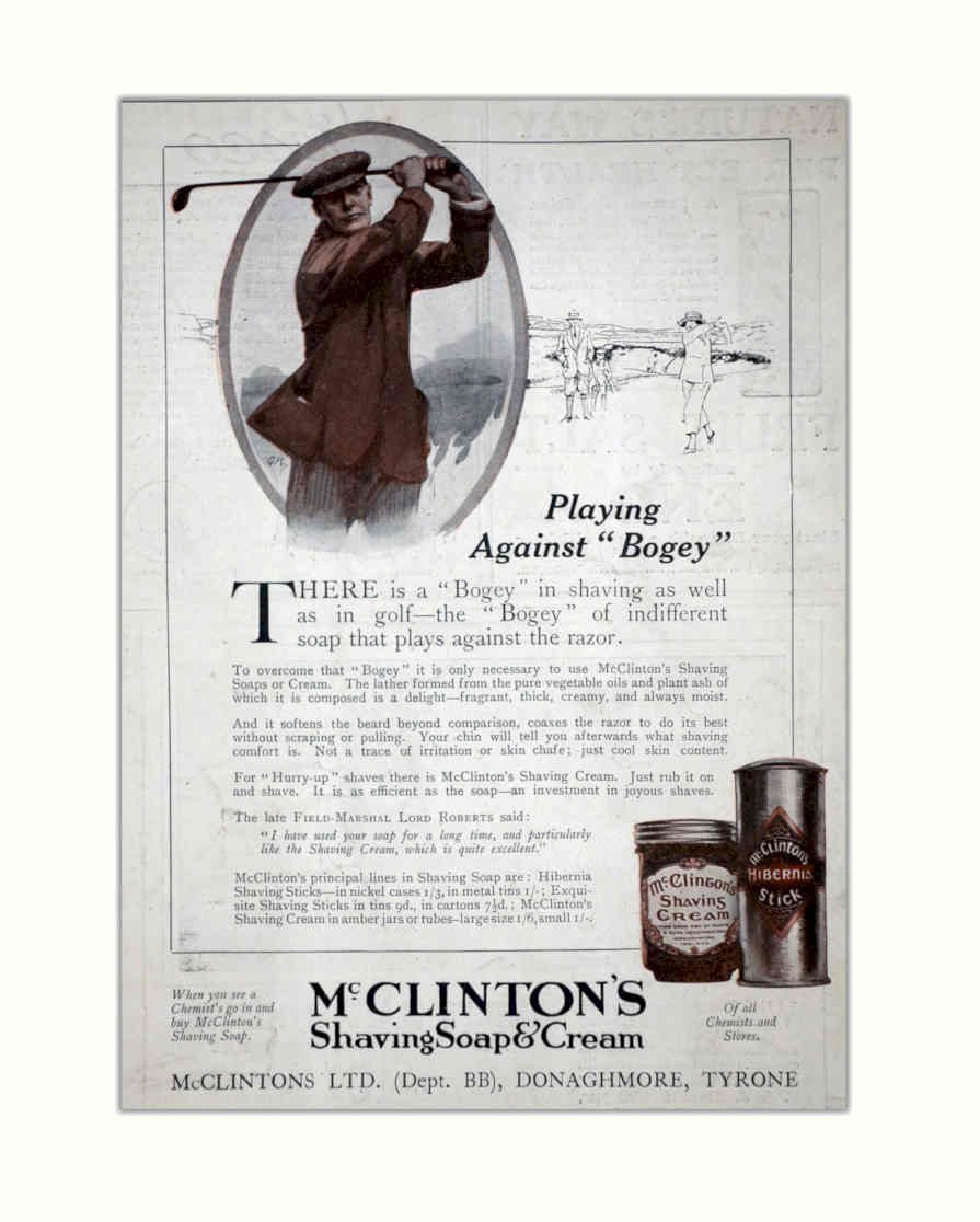 Mcclinton Shaving Soap Vintage Retro Advert Poster A4 Photo Print