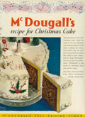 Mcdougall Christmas Cake 1930s Vintage Retro Advert Poster