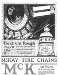 Mckay Tire Chains Vintage Retro Advert Poster A4 Photo Print