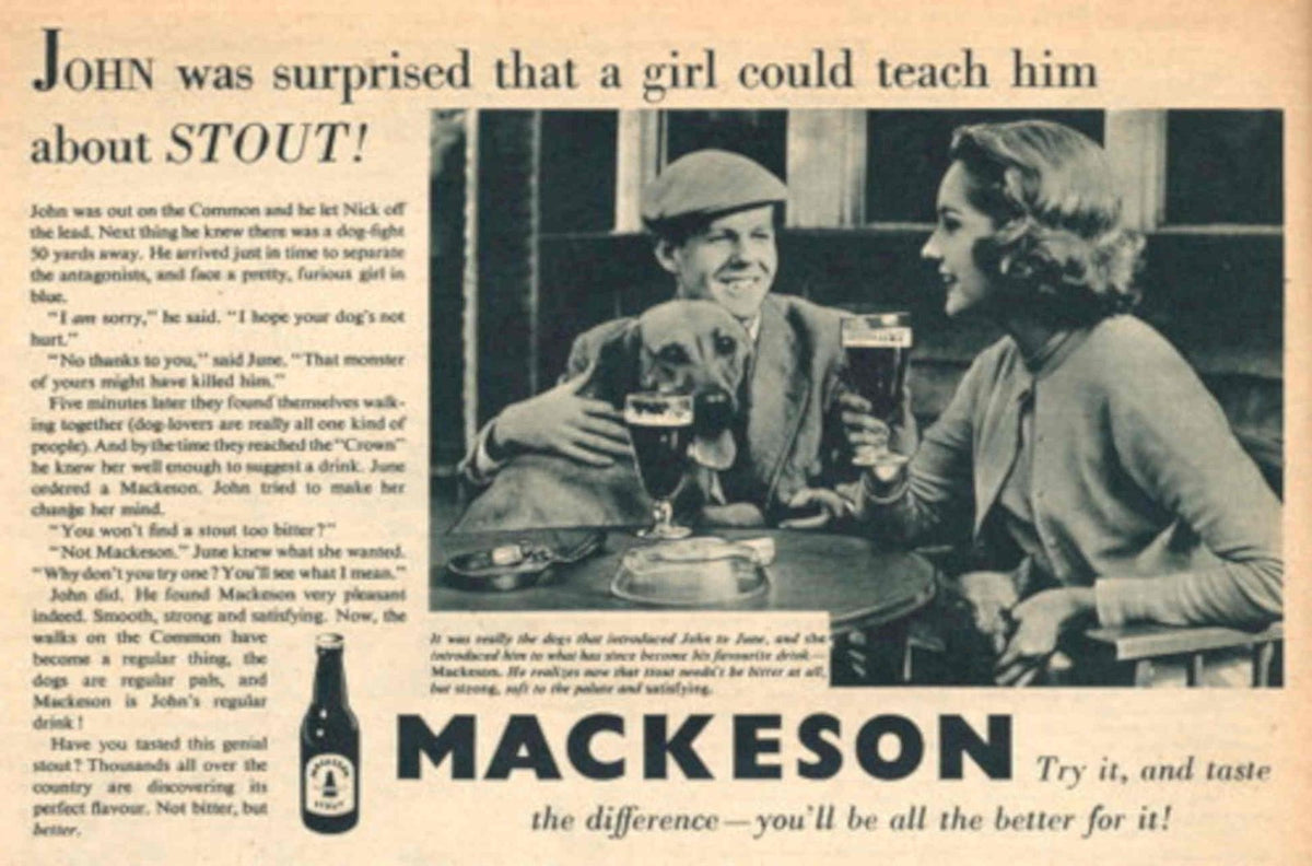 Mckeson Stout 1950s 1950s Vintage Retro Advert Poster