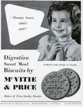 Mcvitie Price Biscuits 1 1950s Vintage Retro Advert Poster