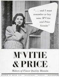 Mcvitie Price Biscuits 2 1950s Vintage Retro Advert Poster