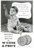Mcvitie Price Child 1950s Vintage Retro Advert Poster