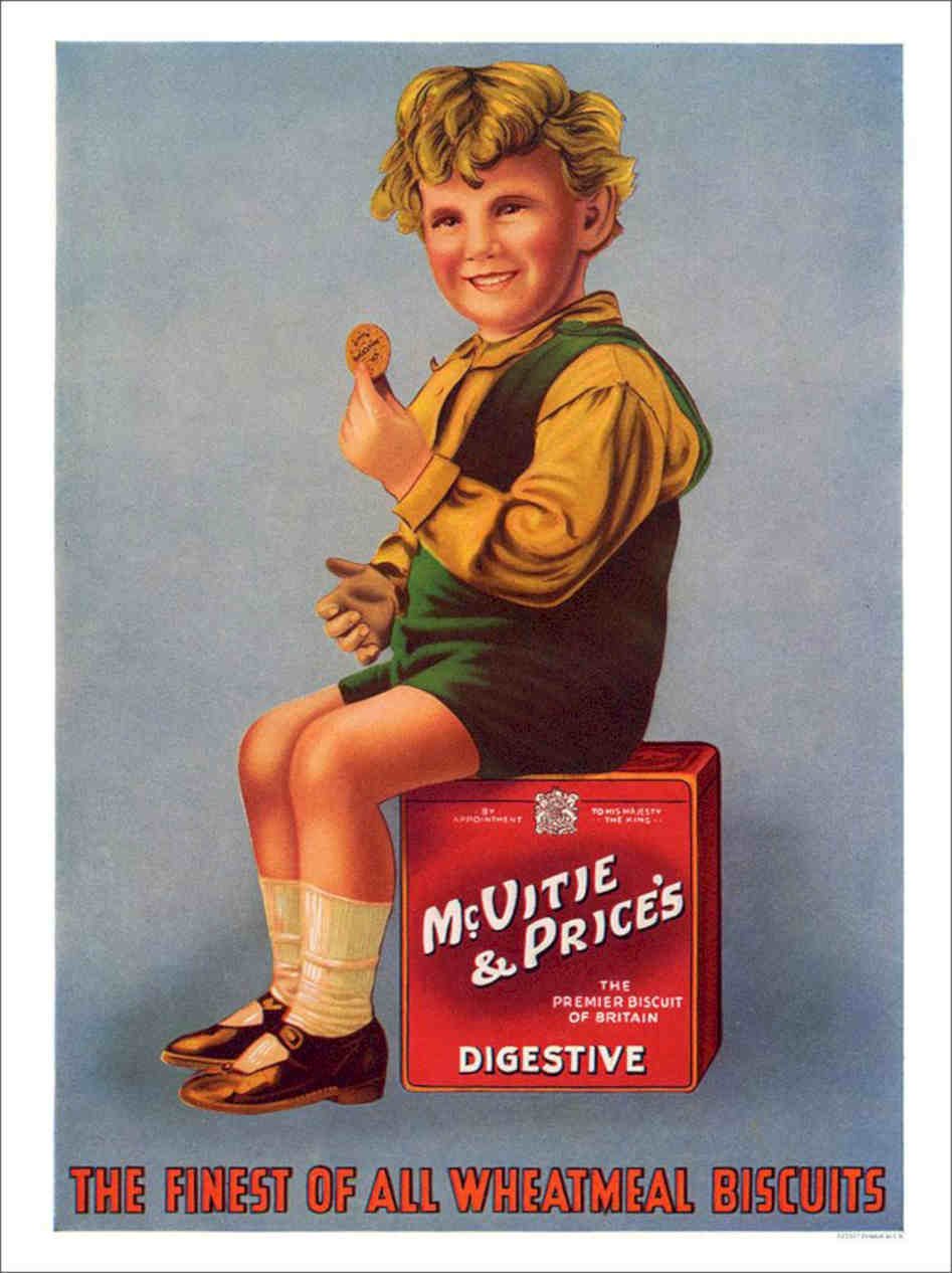 Mcvities Digestive Biscuits 1935 Vintage Retro Advert Poster A4 Photo Print
