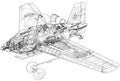Me 163 Komet cutaway A4 Photo Print