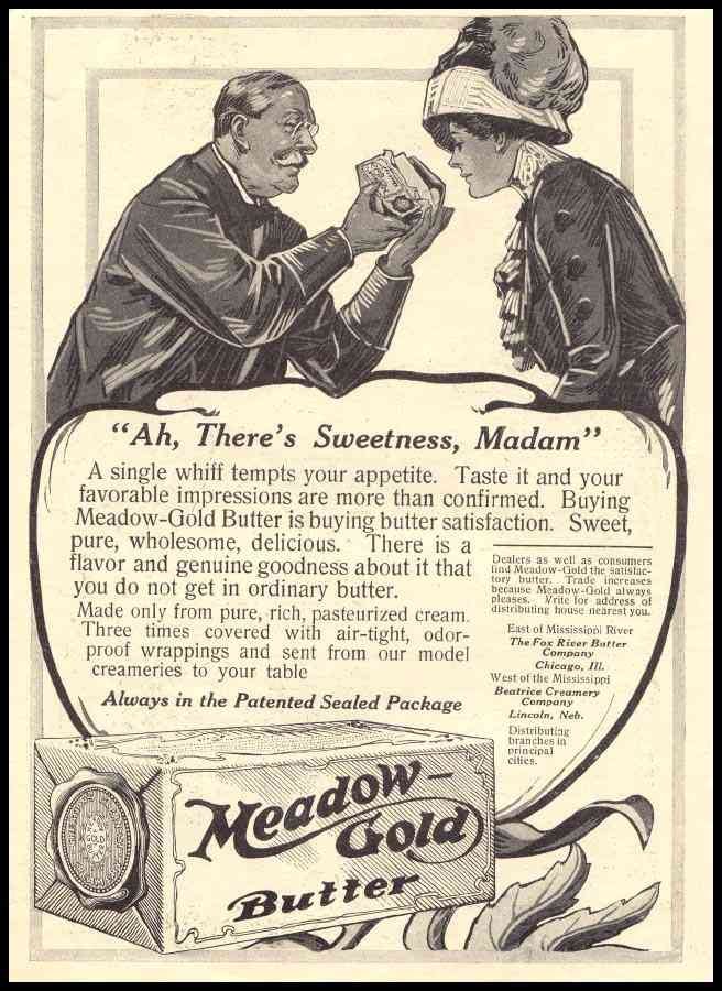 Meadow Gold Butter 921 advert A4 Photo Print