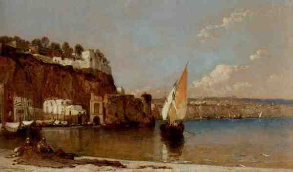 Meadows Arthur Joseph Sorrento Bay Of Naples A4 Photo Print