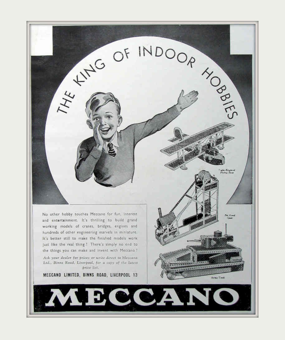 Mecano King Blocks Vintage Retro Advert Poster A4 Photo Print