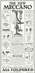 Meccano Model Parts Vintage Retro Advert Poster A4 Photo Print