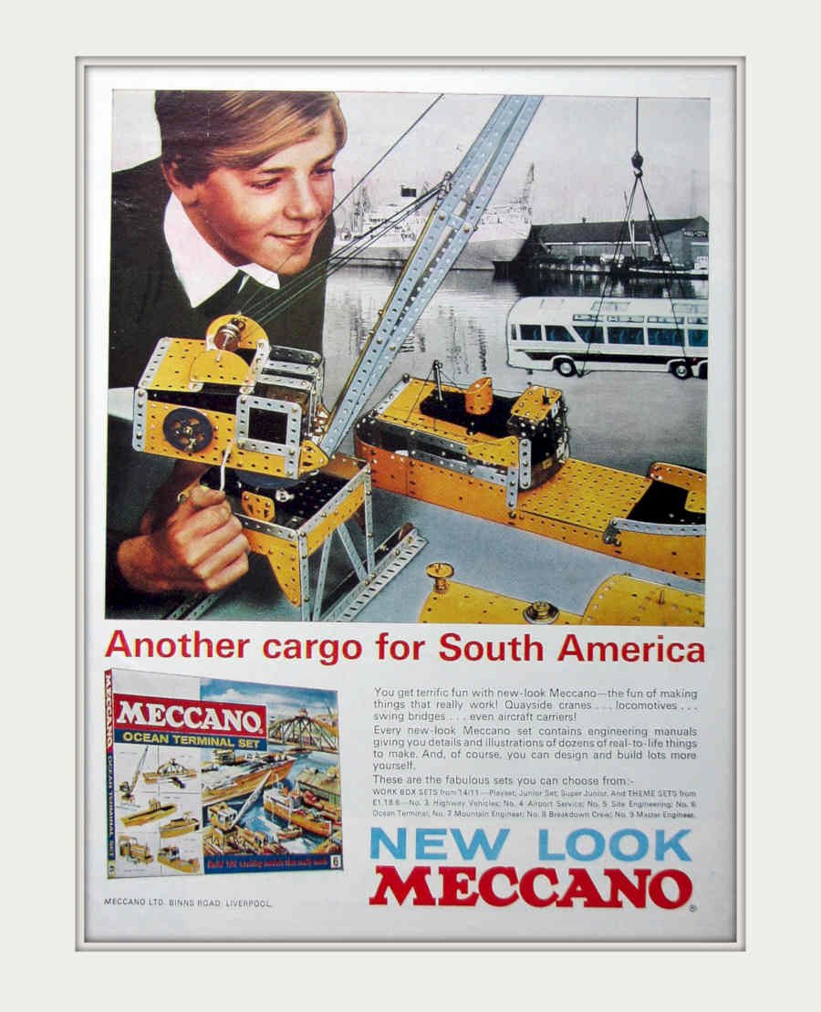 Meccano Terminal Van Vintage Retro Advert Poster A4 Photo Print