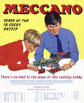 Meccano Train Set Vintage Retro Advert Poster A4 Photo Print