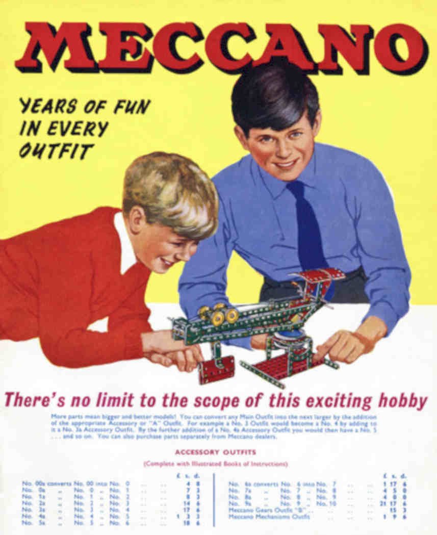 Meccano Train Set Vintage Retro Advert Poster A4 Photo Print