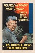 Mechanic Victory Build American World War II Advert Poster