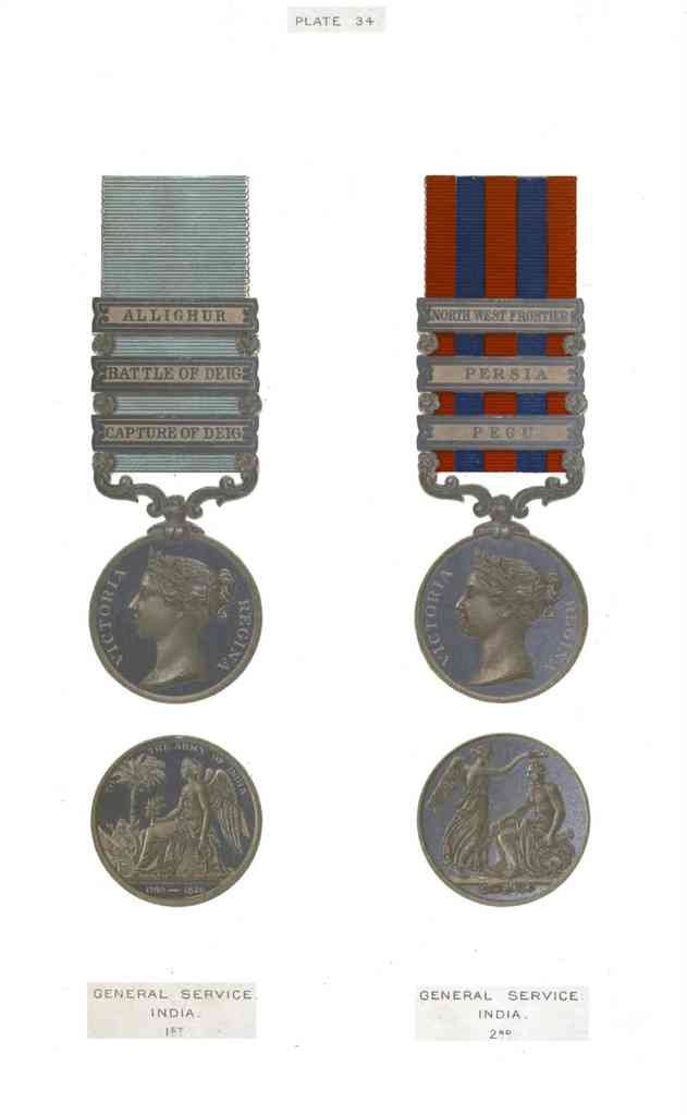 Medals of British Army & Navy v2 Page 056 Vintage War A4 Photo Print