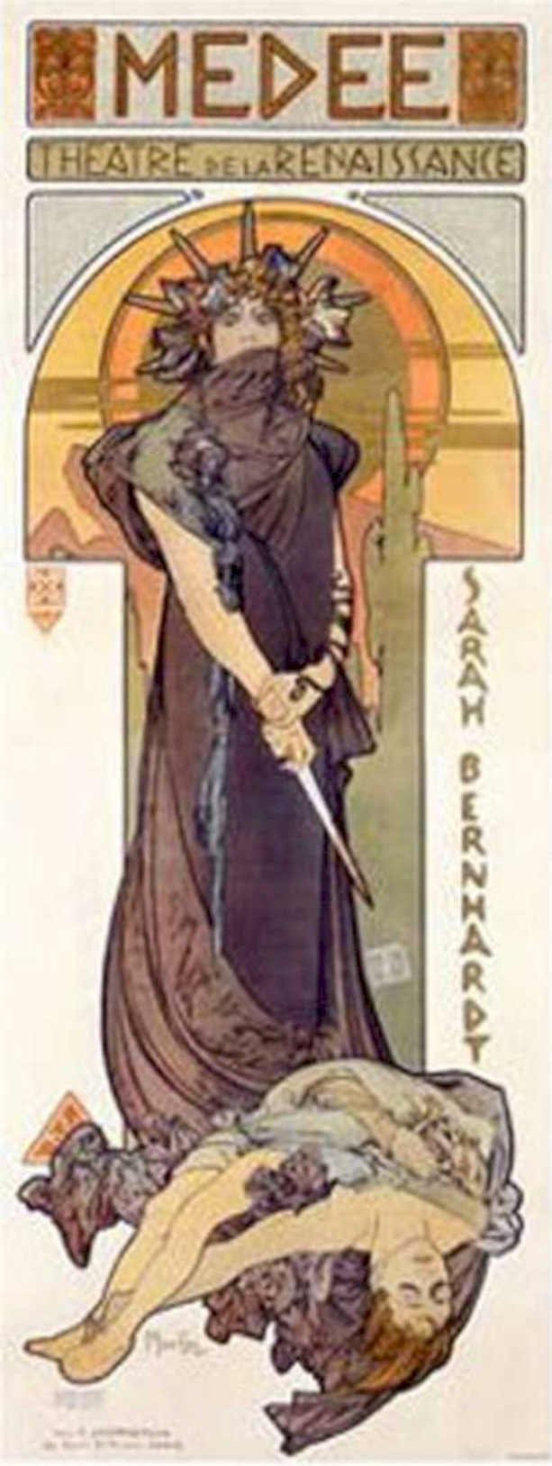 Medee Bernhardt Renaissance Vintage Retro Advert Ads A4 Photo Print