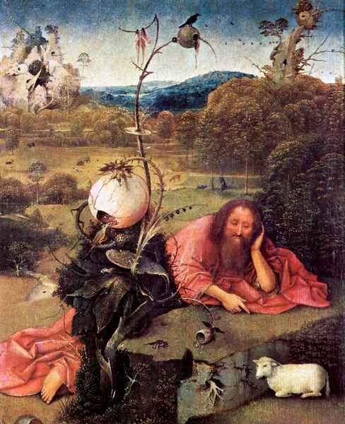Meditator St. John the Baptist by Bosch A4 Photo Print