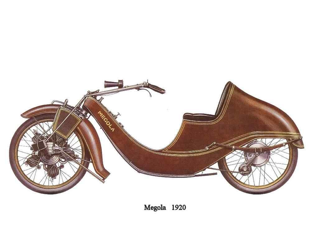 Megola 1920 motorbike A4 Photo Print
