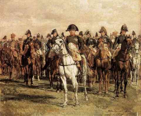 Meissonier Jean Louis Ernest Napoleon And His Staff A4 Photo Print