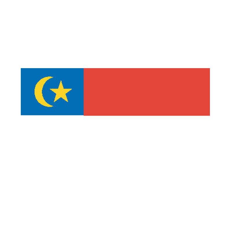 Melaka State Flag N5146 A4 Photo Print