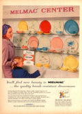 Melmac Dinnerware Plates 1950s Vintage Retro Advert Poster