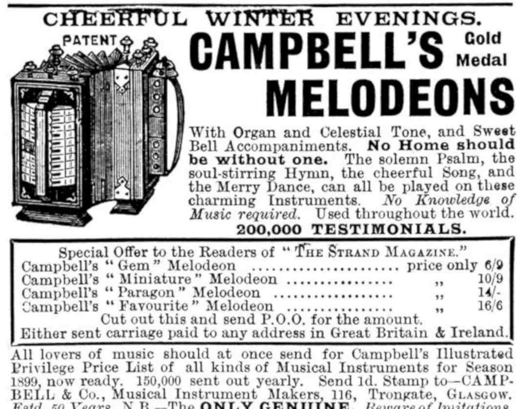 Melodeon Gold Medal Vintage Retro Advert Poster A4 Photo Print