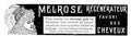 Melrose Re Cheveux Vintage Retro Advert Poster A4 Photo Print