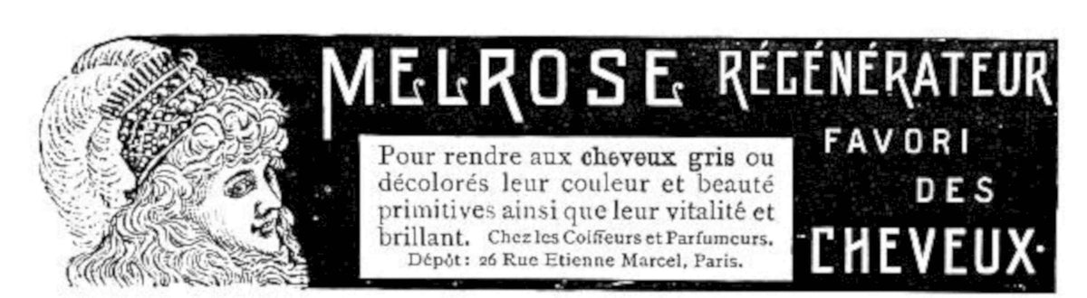 Melrose Re Cheveux Vintage Retro Advert Poster A4 Photo Print