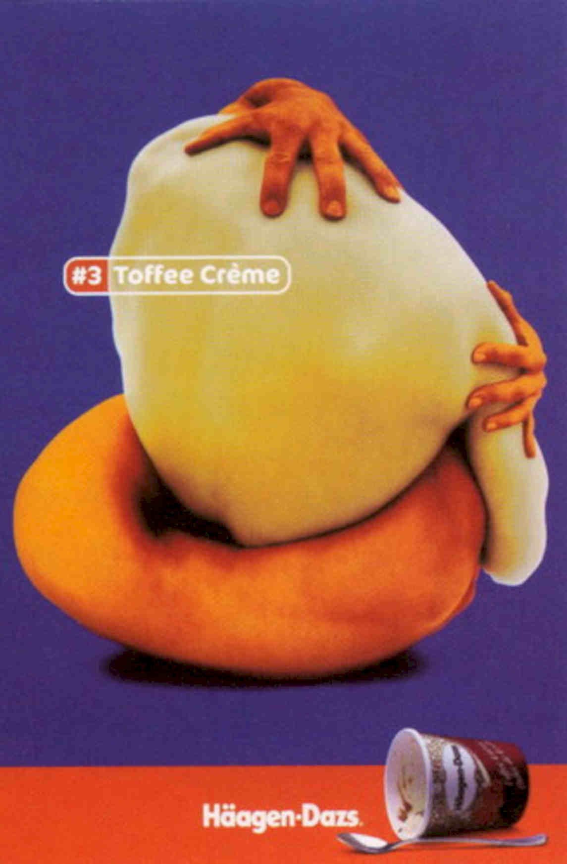 Melting Toffee Cream Vintage Retro Advert Poster A4 Photo Print