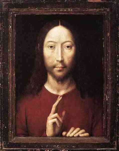 Memling Hans Christ Giving His Blessing 1481 5 A4 Photo Print