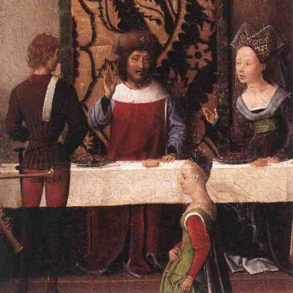 Memling Hans St John Altarpiece 1474 9 Detail5 Left Wing 5 A4 Photo Print