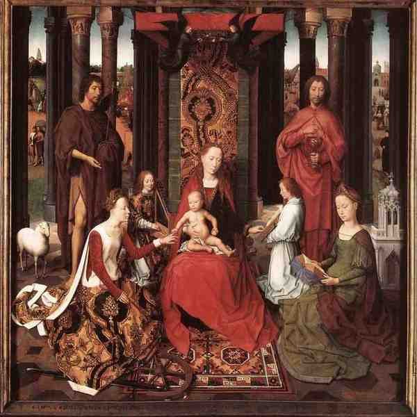 Memling Hans St John Altarpiece 1474 9 Detail6 Central Panel 5 A4 Photo Print