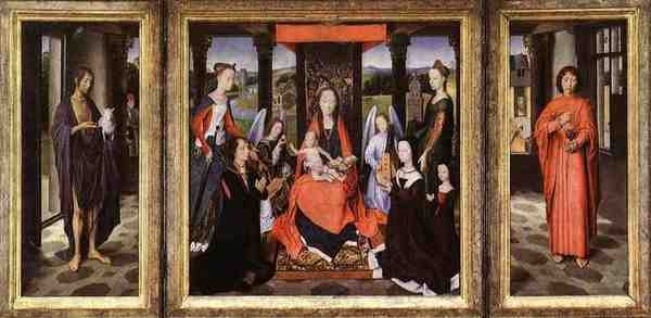 Memling Hans The Donne Triptych C1475 5 A4 Photo Print