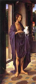 Memling Hans The Donne Triptych C1475 Detail1 Left Wing 5 A4 Photo Print