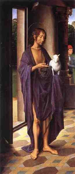 Memling Hans The Donne Triptych C1475 Detail1 Left Wing 5 A4 Photo Print