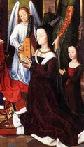 Memling Hans The Donne Triptych C1475 Detail5 Central Panel 5 A4 Photo Print