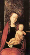 Memling Hans Virgin And Child Enthroned 1480S Detail1 5 A4 Photo Print