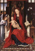 Memling Hans Virgin Enthroned With Child And Angel C1480 5 A4 Photo Print