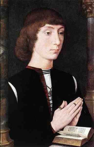 Memling Hans Young Man At Prayer C1475 5 A4 Photo Print