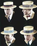 Men Boaters Suits Vintage Retro Advert Poster A4 Photo Print