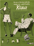 Men Klikit Fastener 1940s Vintage Retro Advert Poster