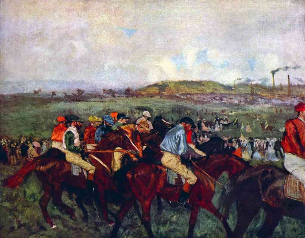 Men S Riders Before The Start Degas Impressionism A4 Photo Print