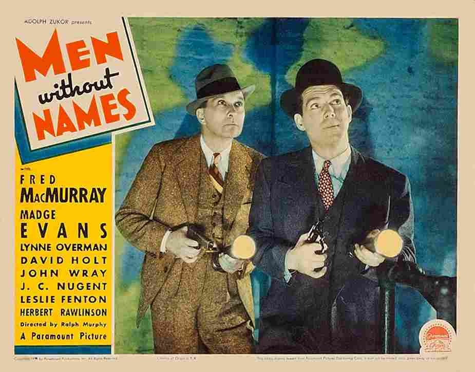 Men Without Names 02  film star poster A4 Photo Print