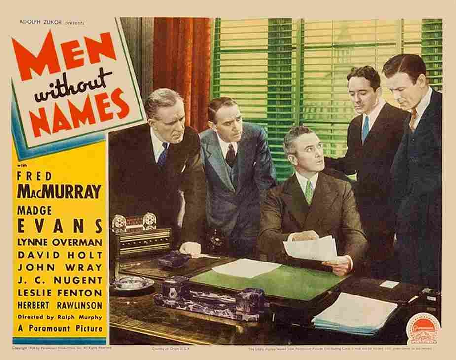 Men Without Names 04  film star poster A4 Photo Print