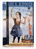 Menier Chocolate Girl Vintage Retro Advert Poster A4 Photo Print